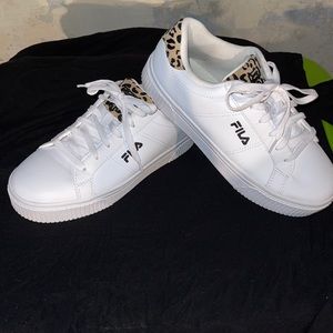 Women’s leopard accent sneakers